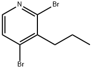 2,4-Dibromo-3-(n-propyl)pyridine Struktur