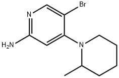 2-Amino-5-bromo-4-(2-methylpiperidin-1-yl)pyridine Struktur