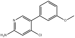 2-Amino-4-chloro-5-(3-methoxyphenyl)pyridine Struktur