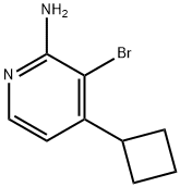 2-Amino-3-bromo-4-(cyclobutyl)pyridine Struktur