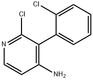 2-Chloro-4-amino-3-(2-chlorophenyl)pyridine Struktur