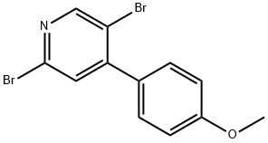 2,5-Dibromo-4-(4-methoxyphenyl)pyridine Struktur