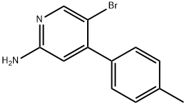 2-Amino-5-bromo-4-(4-tolyl)pyridine Struktur