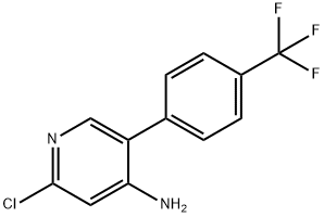 2-Chloro-4-amino-5-(4-trifluoromethylphenyl)pyridine Struktur