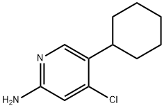 2-Amino-4-chloro-5-(cyclohexyl)pyridine Struktur