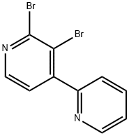 2,3-Dibromo-4-(2-pyridyl)pyridine Struktur