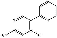 2-Amino-4-chloro-5-(2-pyridyl)pyridine Struktur