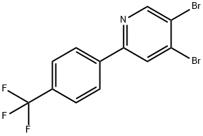 3,4-Dibromo-6-(4-trifluoromethylphenyl)pyridine Struktur