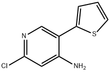 2-Chloro-4-amino-5-(2-thienyl)pyridine Struktur