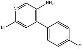 2-Bromo-5-amino-4-(4-fluorophenyl)pyridine Struktur