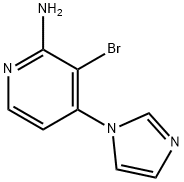 2-Amino-3-bromo-4-(imidazol-1-yl)pyridine Struktur