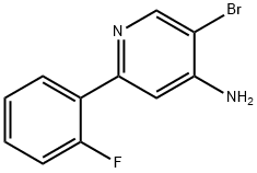 5-BROMO-2-(2-FLUOROPHENYL)PYRIDIN-4-AMINE Struktur