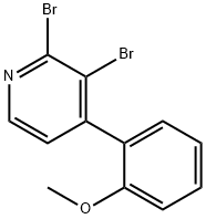 2,3-Dibromo-4-(2-methoxyphenyl)pyridine Struktur