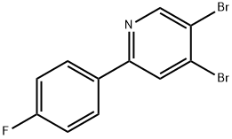 3,4-Dibromo-6-(4-fluorophenyl)pyridine Struktur