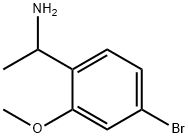 1-(4-bromo-2-methoxyphenyl)ethan-1-amine Struktur