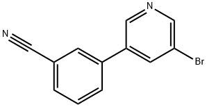 3-Bromo-5-(3-cyanophenyl)pyridine Struktur