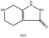 1H,2H,3H,4H,5H,6H,7H-pyrazolo[3,4-c]pyridin-3-one dihydrochloride Struktur