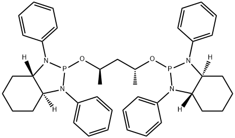 (3aS,7aS)-2-(((2R,4R)-4-(((3aS,7aS)-1,3-diphenyloctahydro-2H-isophosphindol-2-yl)oxy)pentan-2-yl)oxy)-1,3-diphenyloctahydro-1H-benzo[d][1,3,2]diazaphosphole Struktur