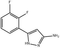 3-(2,3-difluorophenyl)-1H-pyrazol-5-amine Struktur