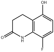 8-Fluoro-5-hydroxy-3,4-dihydroquinolin-2(1H)-one Struktur