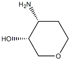 (3R,4R)-4-aminotetrahydro-2H-pyran-3-ol Struktur