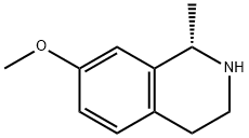 (1S)-7-methoxy-1-methyl-1,2,3,4-tetrahydroisoquinoline Struktur