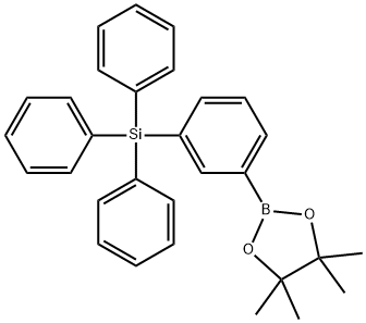 triphenyl[3-(4,4,5,5-tetramethyl-1,3,2-dioxaborolan-2-yl)phenyl]silane Struktur