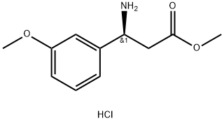 METHYL (3S)-3-AMINO-3-(3-METHOXYPHENYL)PROPANOATE HYDROCHLORIDE Struktur