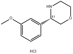 (3S)-3-(3-METHOXYPHENYL)MORPHOLINE HYDROCHLORIDE Struktur