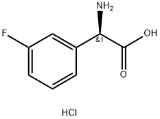 (S)-carboxy(3-fluorophenyl)methanaminium chloride Struktur