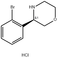 (3R)-3-(2-BROMOPHENYL)MORPHOLINE HYDROCHLORIDE Struktur