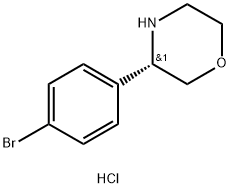 (3S)-3-(4-BROMOPHENYL)MORPHOLINE HYDROCHLORIDE Struktur