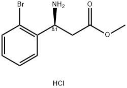 METHYL (3S)-3-AMINO-3-(2-BROMOPHENYL)PROPANOATE HYDROCHLORIDE Struktur