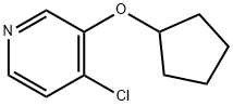 4-CHLORO-3-(CYCLOPENTOXY)PYRIDINE Struktur