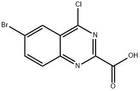 6-bromo-4-chloroquinazoline-2-carboxylic acid Struktur