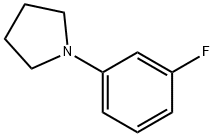 Pyrrolidine, 1-(3-fluorophenyl)- Struktur