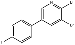 2,3-Dibromo-5-(4-fluorophenyl)pyridine Struktur