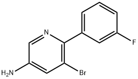 3-Amino-5-bromo-6-(3-fluorophenyl)pyridine Struktur