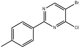 4-Chloro-5-bromo-2-(4-tolyl)pyrimidine Struktur