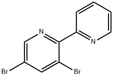 3,5-Dibromo-2-(2-pyridyl)pyridine Struktur