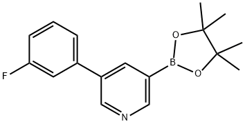 5-(3-Fluorophenyl)pyridine-3-boronic acid pinacol ester Struktur