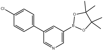 5-(4-Chlorophenyl)pyridine-3-boronic acid pinacol ester Struktur