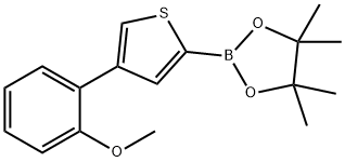 4-(2-Methoxyphenyl)thiophene-2-boronic acid pinacol ester Struktur