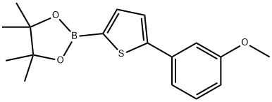 5-(3-Methoxyphenyl)thiophene-2-boronic acid pinacol ester Struktur