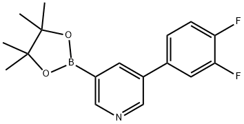 5-(3, 4-Difluorophenyl)pyridine-3-boronic acid pinacol ester Struktur