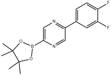 5-(3,4-Difluorophenyl)pyrazine-2-boronic acid pinacol ester Struktur