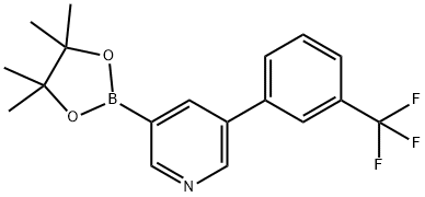 5-(3-Trifluoromethylphenyl)pyridine-3-boronic acid pinacol ester Struktur