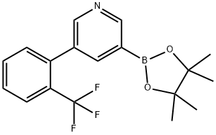 5-(2-Trifluoromethylphenyl)pyridine-3-boronic acid pinacol ester Struktur