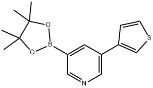 5-(3-Thienyl)pyridine-3-boronic acid pinacol ester Struktur