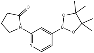 1-(4-(4,4,5,5-tetramethyl-1,3,2-dioxaborolan-2-yl)pyridin-2-yl)pyrrolidin-2-one Struktur